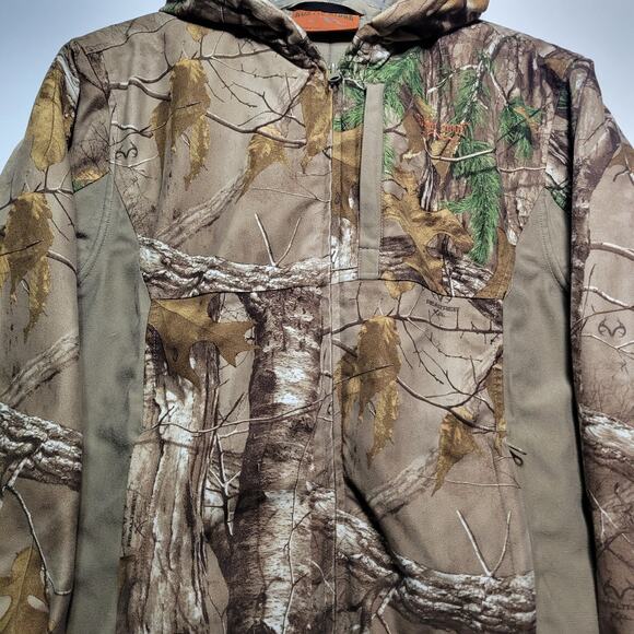Rustic Ridge Hunting Full Zip Jacket Youth XL Camo Realtree Hooded Outdoors - Picture 5 of 15